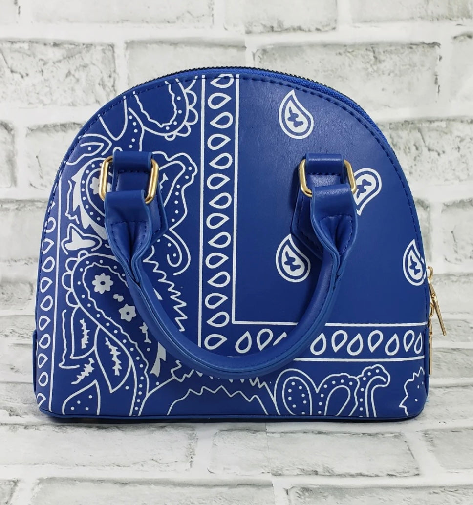 Blue Bandana purse